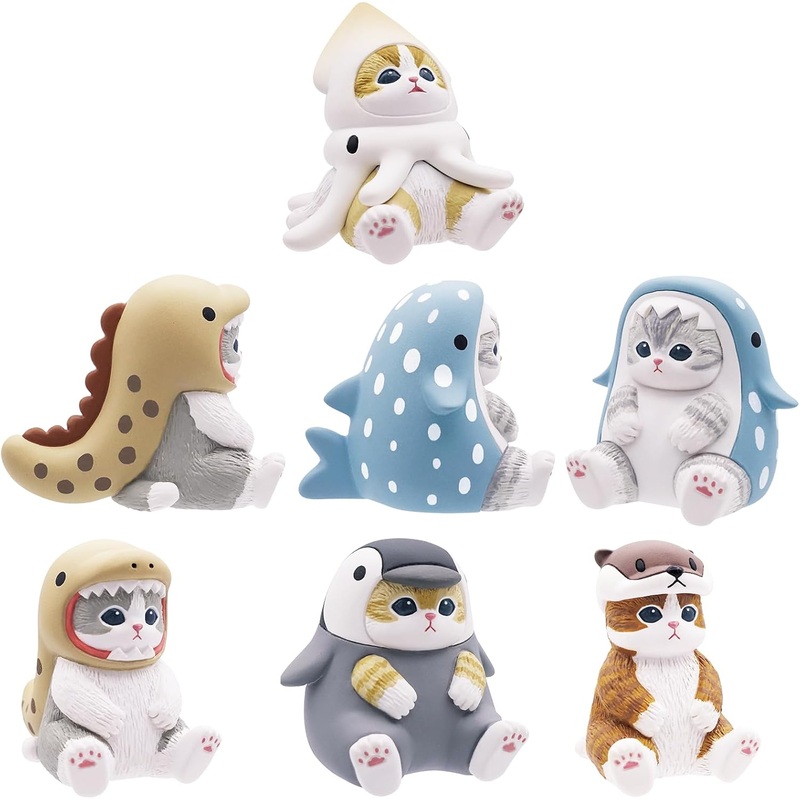 Kitan Club Mofusand Sitting Aquarium Cat Blindbox Mini Figurines