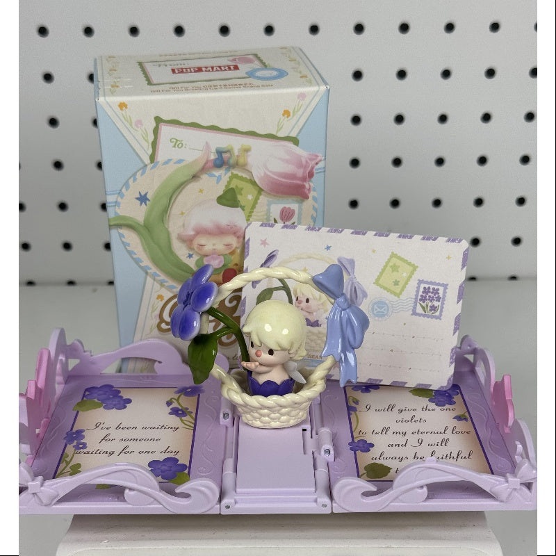 Sweet Bean Pop Mart Gift For You Greeting Card Series Sweet Bean Violet