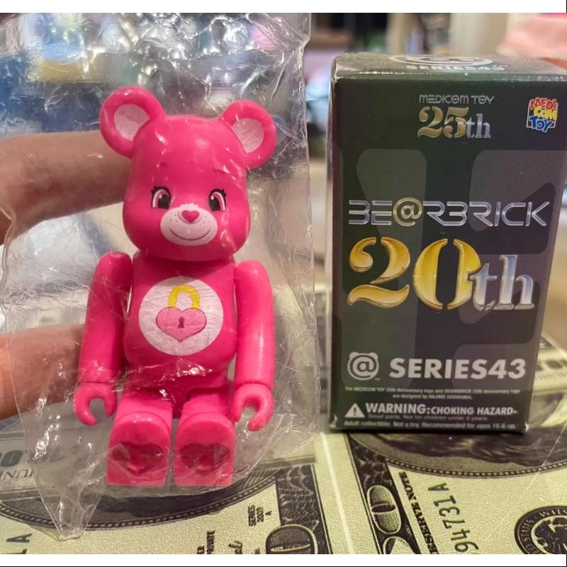 Bearbrick Series 43 Secret Care Bear Chase Pink 100%