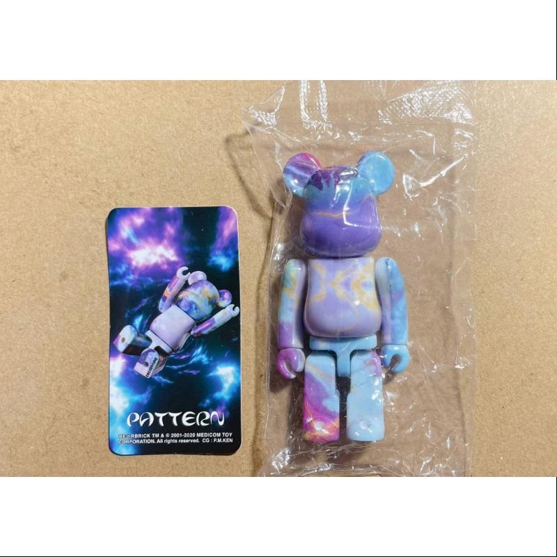 Bearbrick Series 40 PATTERN Purple Marble Tie-Dye 100%