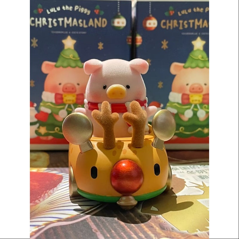 LuLu the Piggy Christmasland Series Secret Elk cart