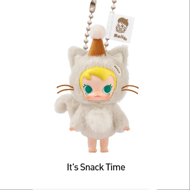Baby Molly Pocket Friends Series Vinyl Plush Pendant lt’s Snack Time