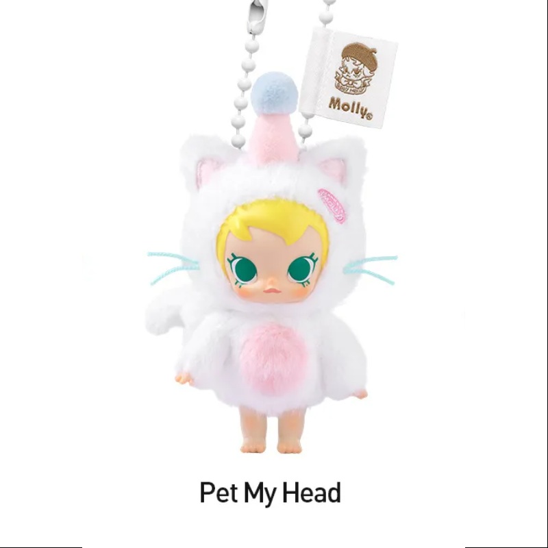 Baby Molly Pocket Friends Series Vinyl Plush Pendant Pet My Head