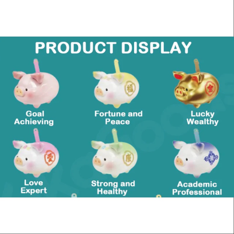 LuLu the Piggy Lucky Fortune Piggy Series Whole Set Opened