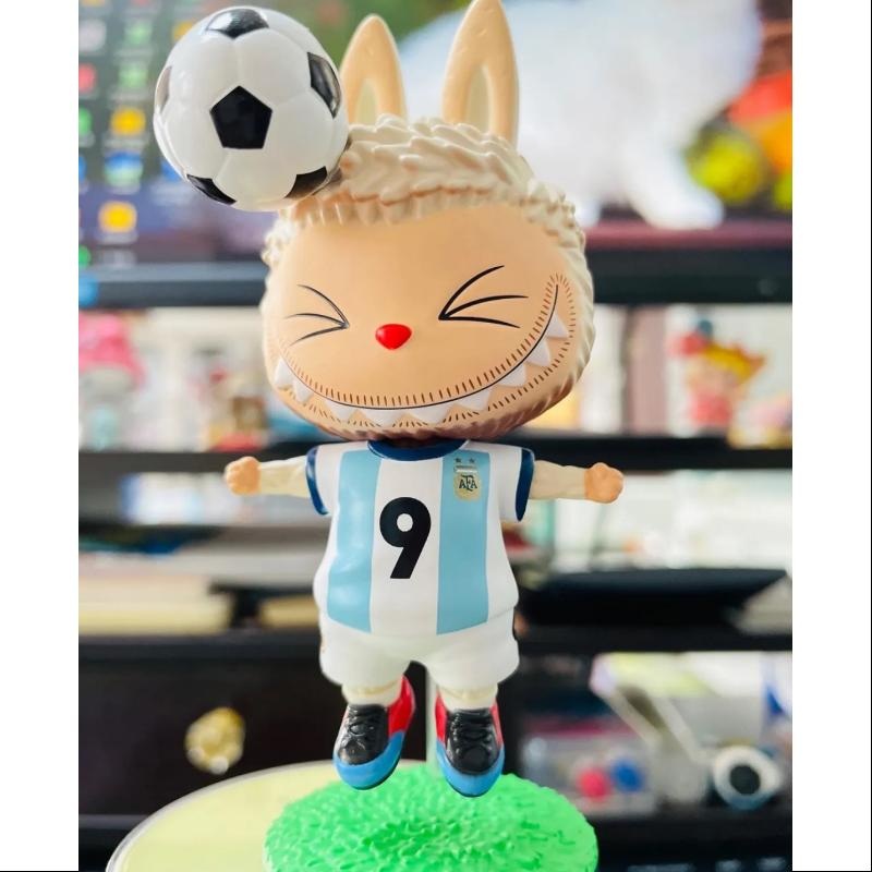 Labubu The Monsters Argentina Soccer Football Team Series Sergio Agero Headed Goals