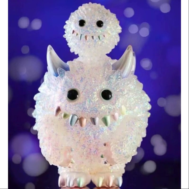 INSTINCTOY Monster Fluffy & Fluffy Set Aurora White LIMITEDGLITTER GID