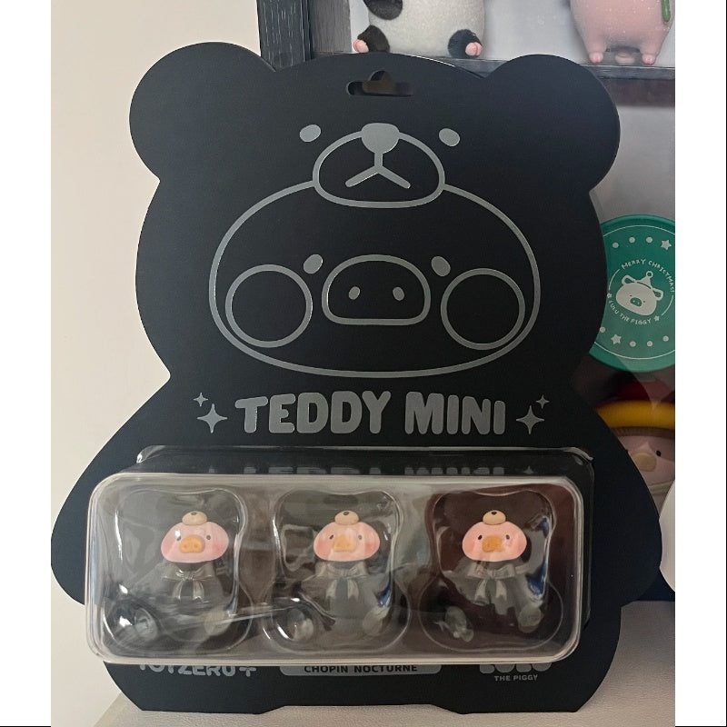 LuLu the Piggy Teddy Mini Bean Black 2025 Figurine Limited Edition