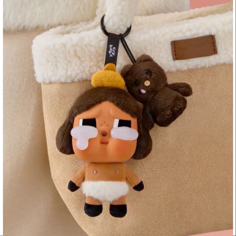 Crybaby Crying Again Series Vinyl Face Plush Secret Baby Brown(1/144)