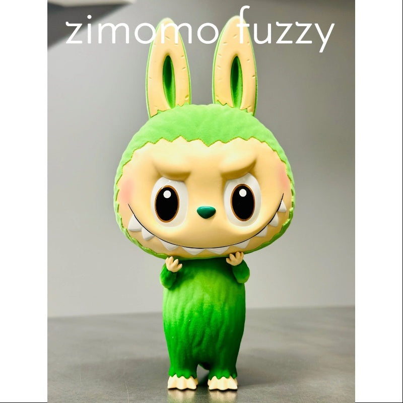 Labubu The Monsters Zimomo Fuzzy Moss Green Figurine 2024 PTS Limited