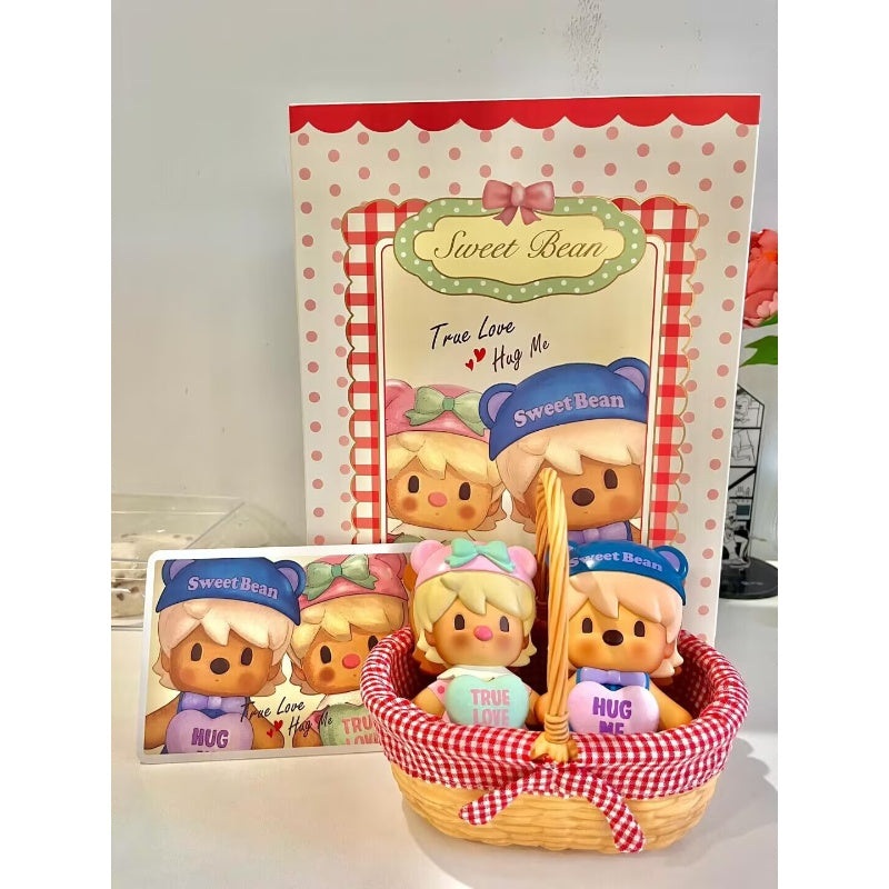 Sweet Bean Cookie Basket Figurine