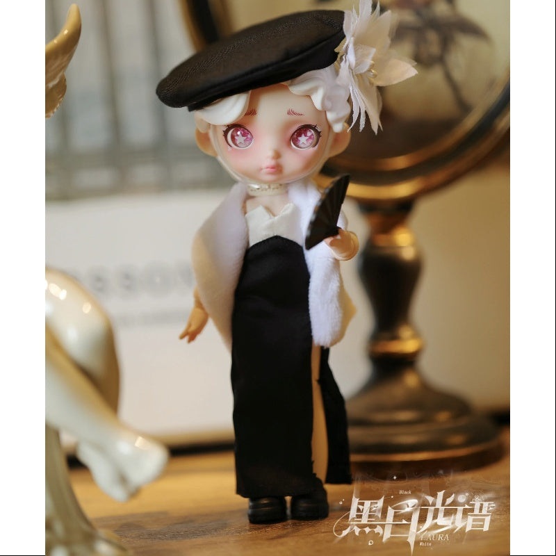 Laura Black and White Spectrum Series BJD Flowery Dance
