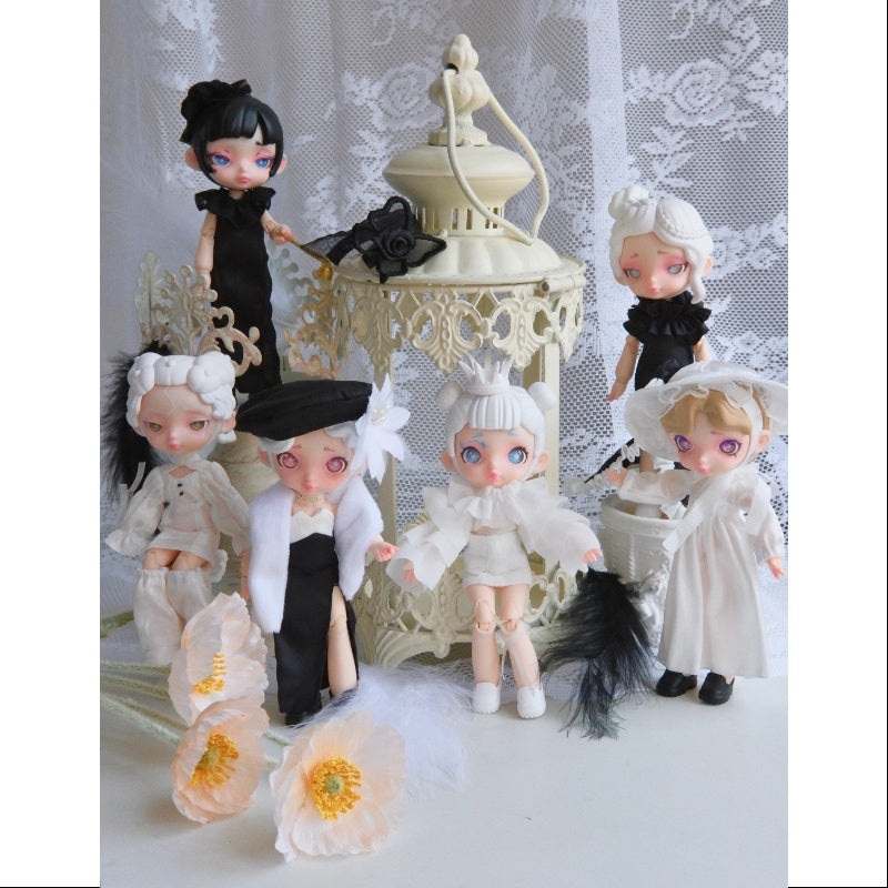 Laura Black and White Spectrum Series BJD Whole Set Opened