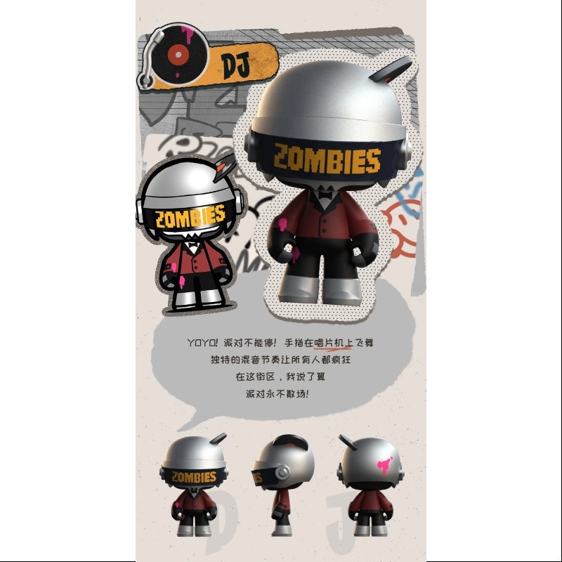 MR.BONE Junior 2.0 Zombies Block Series DJ