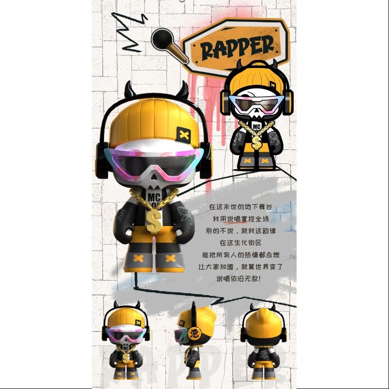 MR.BONE Junior 2.0 Zombies Block Series Rapper