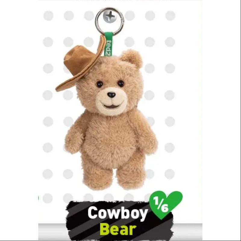 Ted2 Teddy Bear Action Plush Pendant Series Cowboy Bear