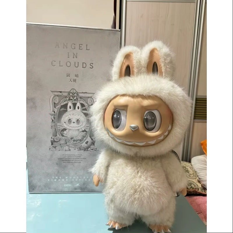 Labubu The Monsters Zimomo Angel in Clouds Vinyl Plush Doll 2024 Limited Edition