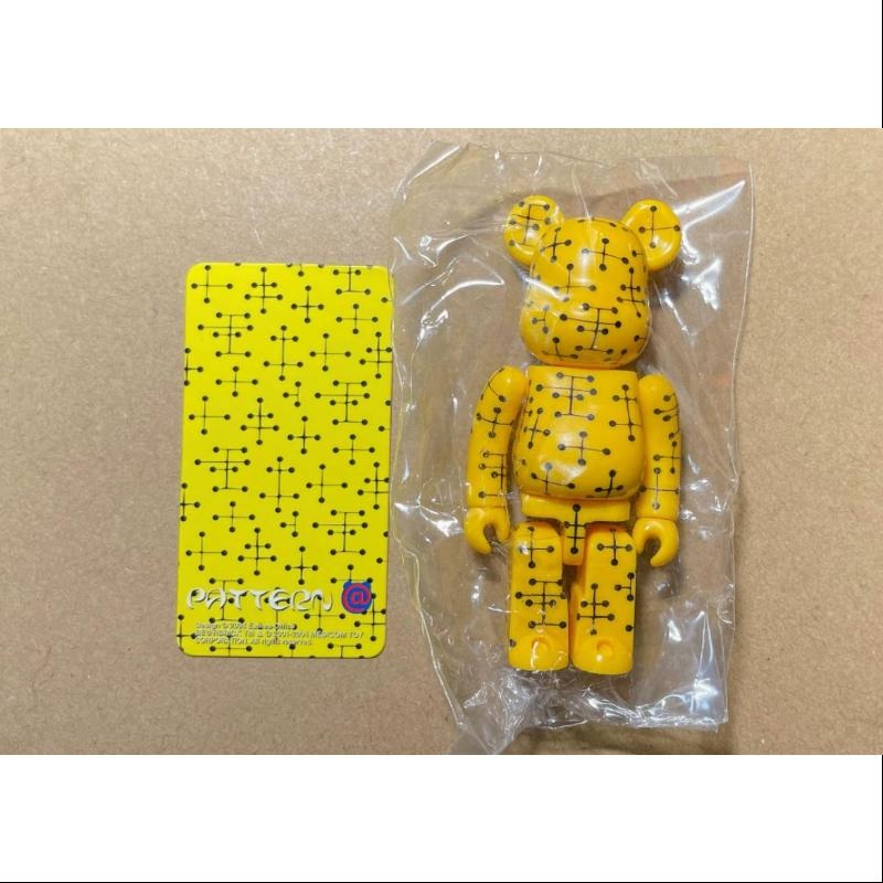 Bearbrick Series 9 PATTERN Eames Acupuncture Yellow 100%