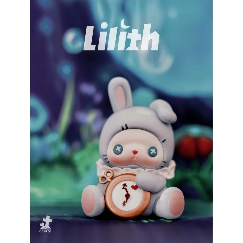 Lilith Midnight Tea Party Series Pocket Watch Rabbit Doll