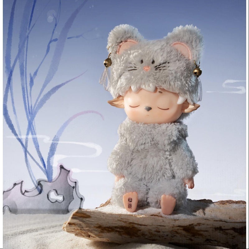 MIMI Leisurely Elf Series Vinyl Plush Pendant Placating Spirit Cat