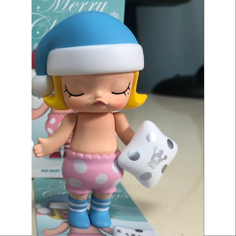 MOLLY Merry Christmas 2017 Series Sleeping Baby-Blue