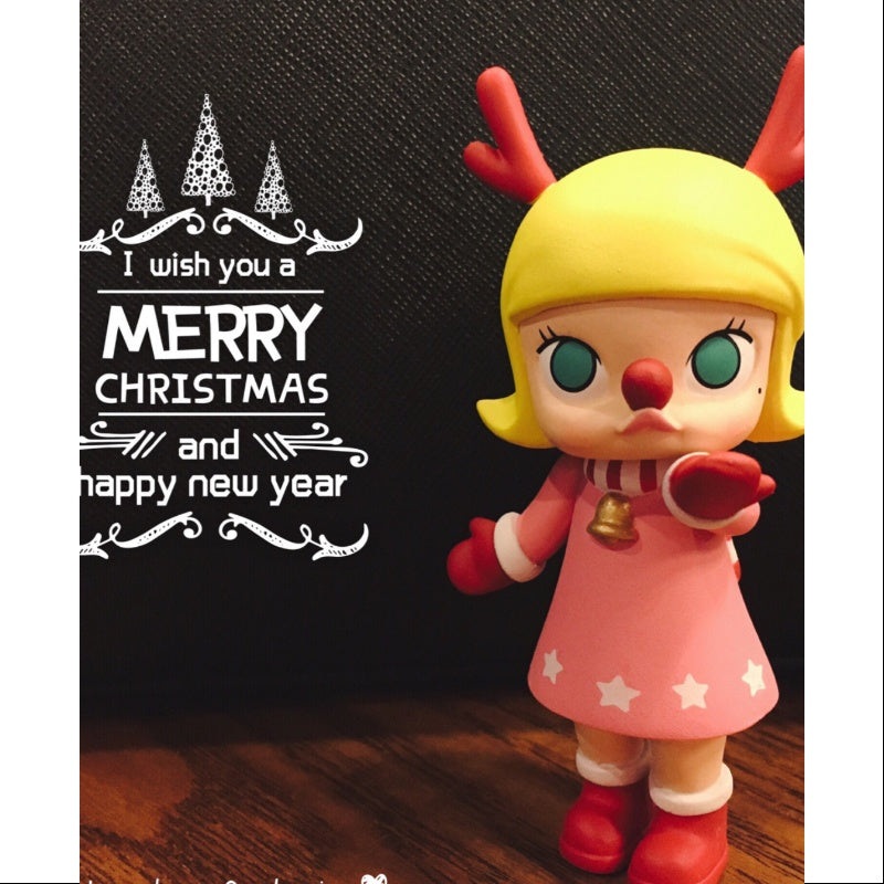 MOLLY Merry Christmas 2016 Series Christmas deer pink