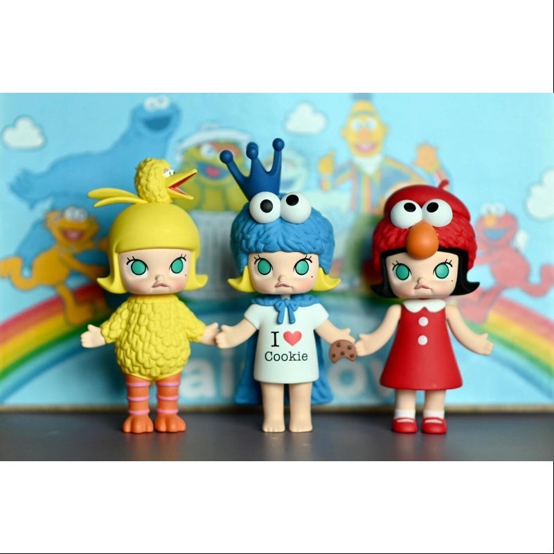 MOLLY Elmo & Cookie Monster & Big Bird (3PCS) Figurine 2020 Limited Edition