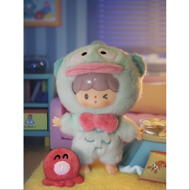 zZoton Sanrio Characters Love League Buddies Series Vinyl Plush Doll Hangyodon zZoton