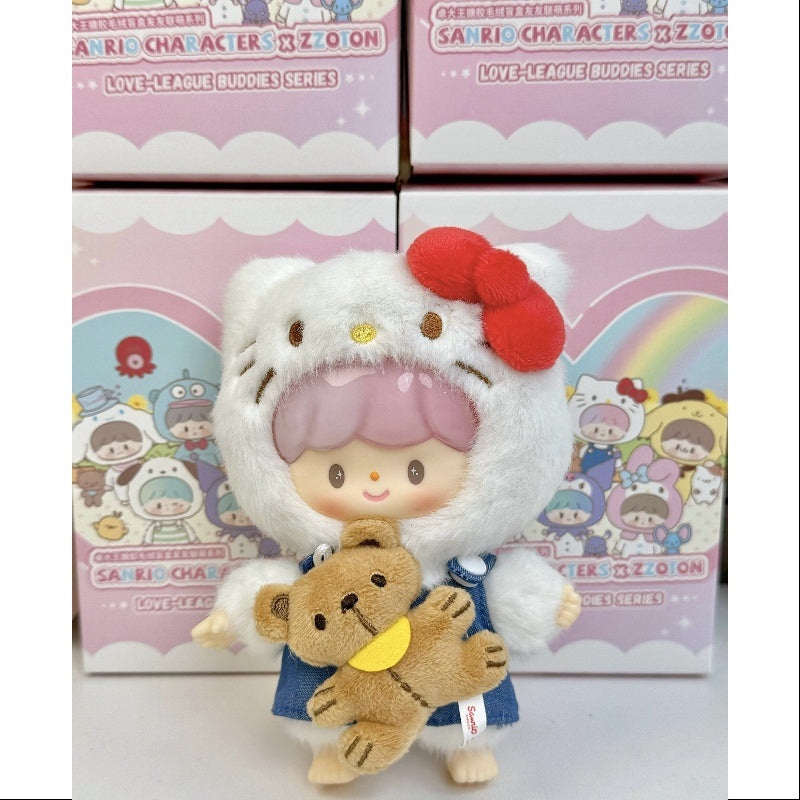 zZoton Sanrio Characters Love League Buddies Series Vinyl Plush Doll Hello Kitty zZoton