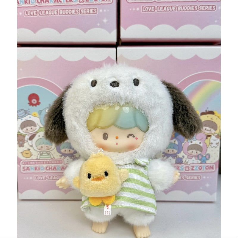 zZoton Sanrio Characters Love League Buddies Series Vinyl Plush Doll Pochacco zZoton