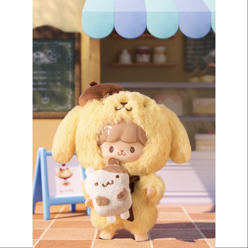 zZoton Sanrio Characters Love League Buddies Series Vinyl Plush Doll Pompompurin zZoton