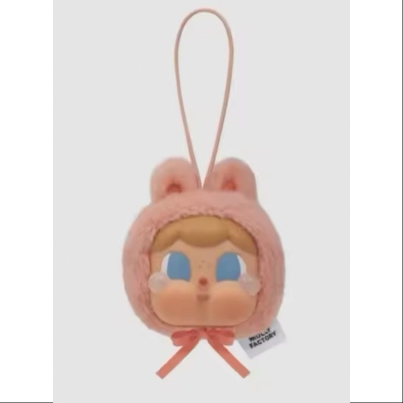 Crybaby Cring Blob Vinyl Face Plush Pendant Series Bunny red