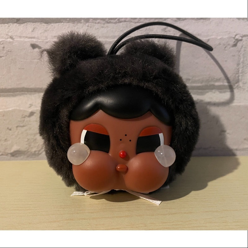 Crybaby Cring Blob Vinyl Face Plush Pendant Series Teddy black