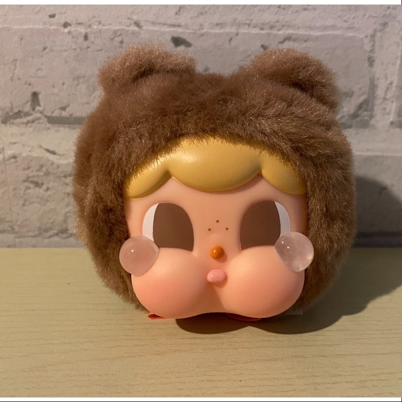 Crybaby Cring Blob Vinyl Face Plush Pendant Series Teddy khaki