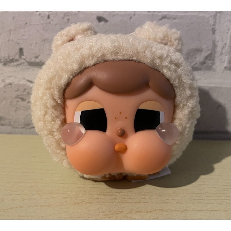 Crybaby Cring Blob Vinyl Face Plush Pendant Series Teddy white