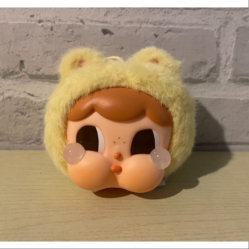 Crybaby Cring Blob Vinyl Face Plush Pendant Series Teddy yellow