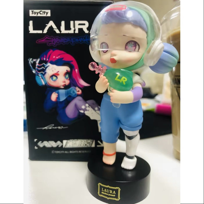 Laura Cyberpunk Series Laser gun girl