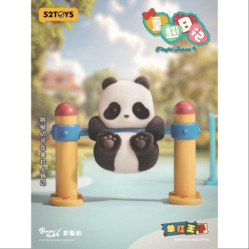 Panda Roll Playful Journal Series Panda On Parallel Bars
