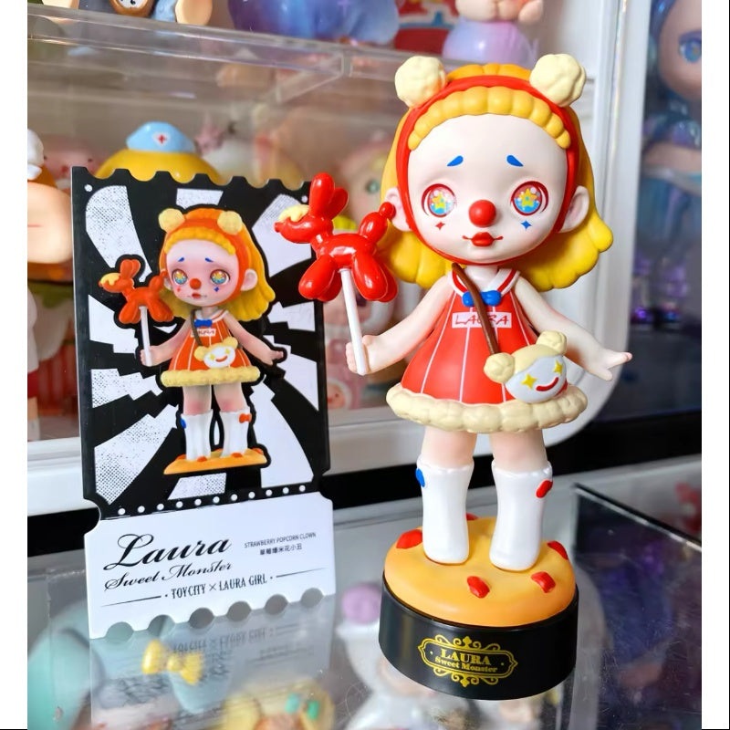 Laura Sweet Monster Series STRAWBERRY POPCORN CLOWN