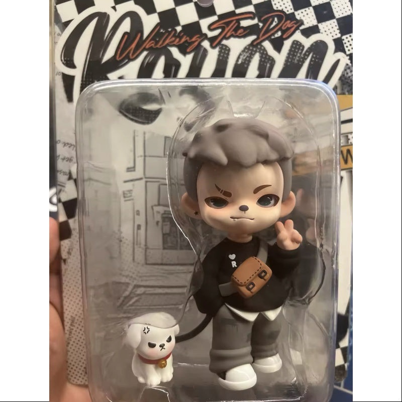Boy Rayan Walking The Dog Figurine 2023 Limited Edition