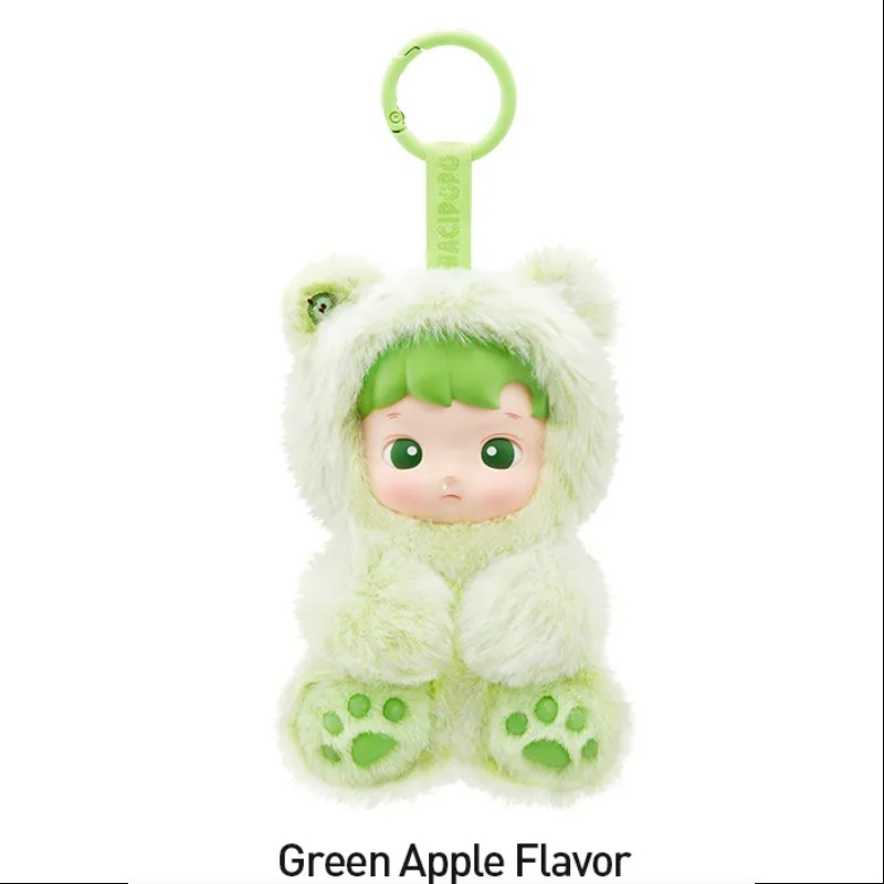 Hacipupu Gummy Bear Series Vinyl Plush Pendant Green Apple Flavor