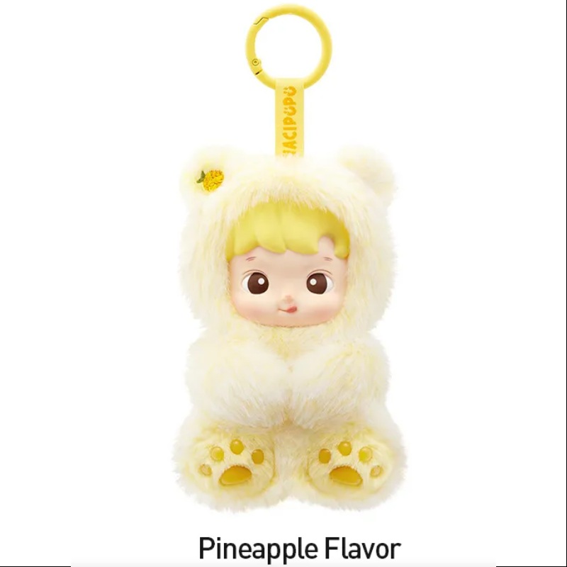 Hacipupu Gummy Bear Series Vinyl Plush Pendant Pineapple Flavor