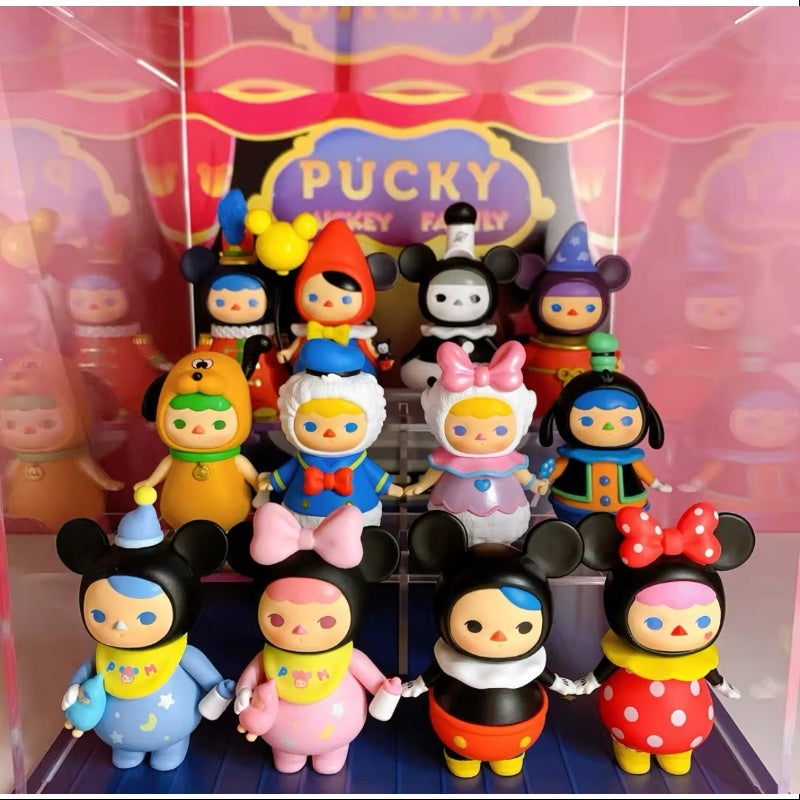PUCKY Mickey Family Series Whole Set Opened