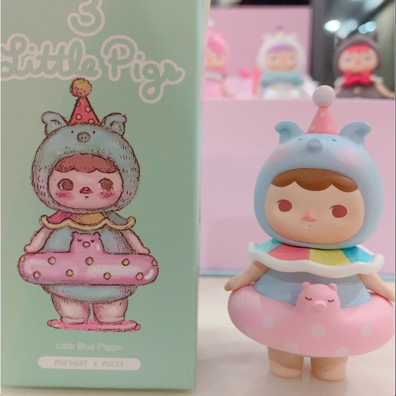 PUCKY 3 Little Pigs Series Little blue pig