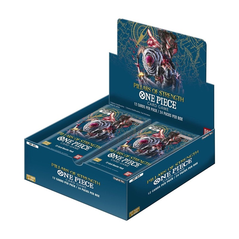 One Piece Card Game OP-03 (English Version) Pillars of Strength – Sealed Booster Box (24 Packs)