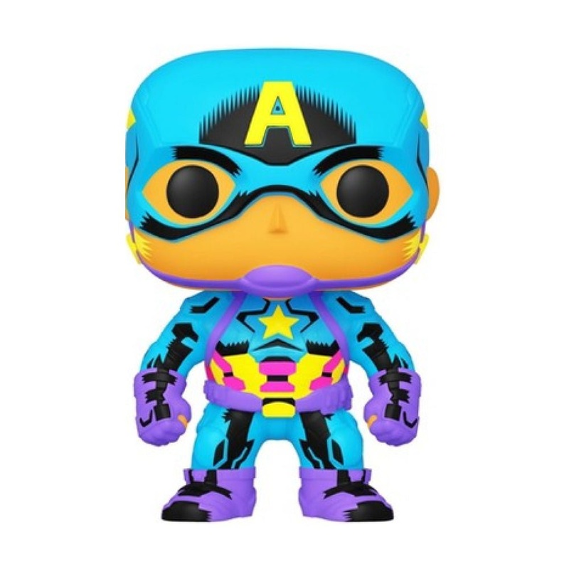 Funko POP! Marvel: Black Light – Captain America (Target Exclusive)