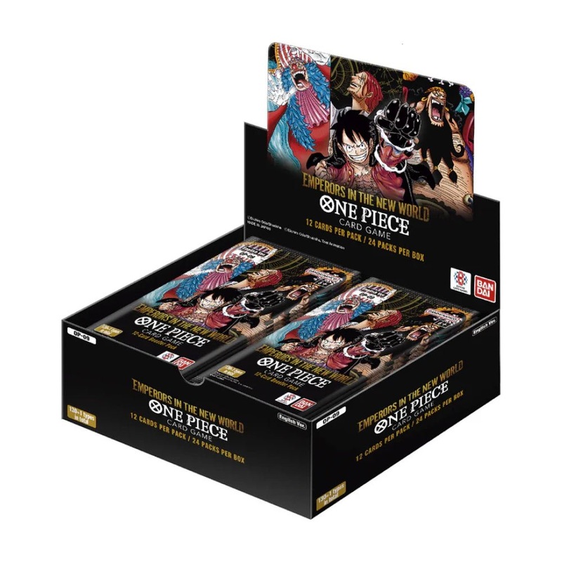 One Piece Card Game OP-09 (English Version) Emperors in the New World – Sealed Booster Box (24 Packs)