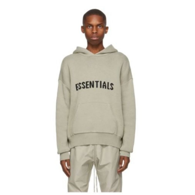 Fear of God Essentials Knit Hoodie Olive/Khaki (FW20)