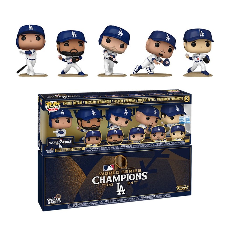 Los Angeles Dodgers 2024 MLB World Series Champions 5-Pack (Funko Shop Exclusive)