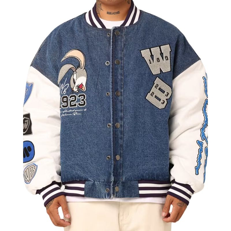 American Thrift X Warner Bros. 100 Years Varsity Jacket