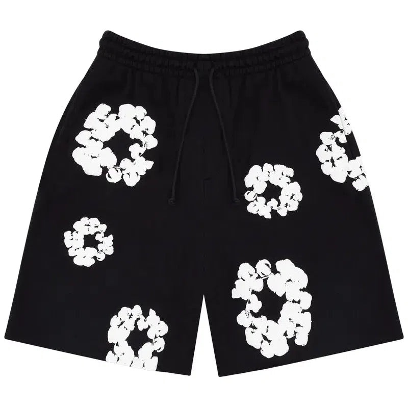 Denim Tears The Cotton Wreath Shorts ‘Black’